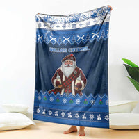 Scotland Christmas Blanket Scottish Santa Claus - Wonder Print Shop