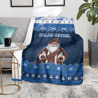 Scotland Christmas Blanket Scottish Santa Claus - Wonder Print Shop