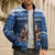 Scotland Christmas Bomber Puffer Jacket Scottish Santa Claus - Wonder Print Shop