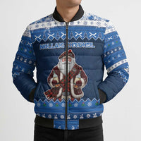 Scotland Christmas Bomber Puffer Jacket Scottish Santa Claus - Wonder Print Shop