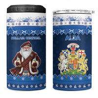 Scotland Christmas 4 in 1 Can Cooler Tumbler Scottish Santa Claus - Wonder Print Shop