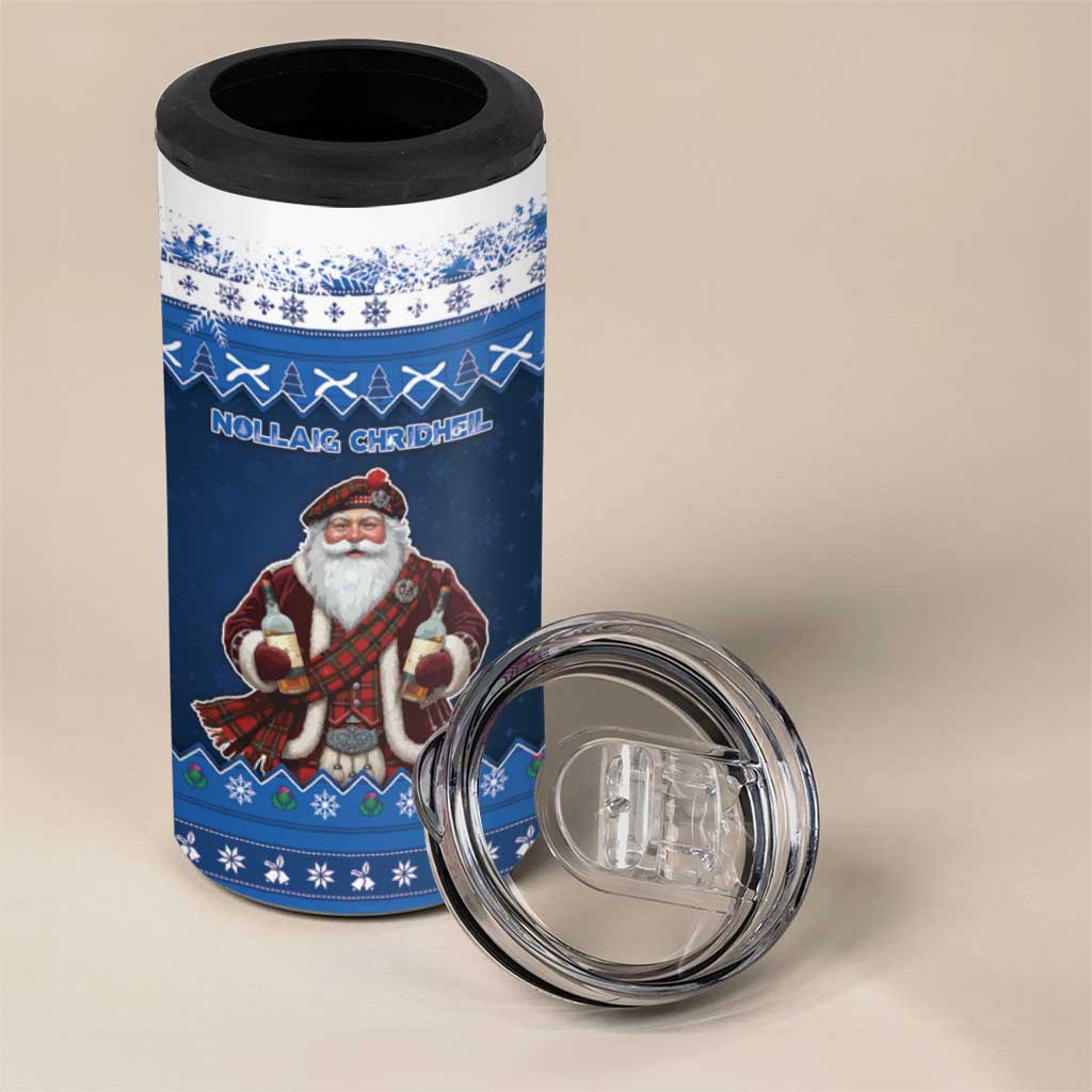 Scotland Christmas 4 in 1 Can Cooler Tumbler Scottish Santa Claus - Wonder Print Shop