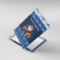 Scotland Christmas Canvas Wall Art Scottish Santa Claus - Wonder Print Shop
