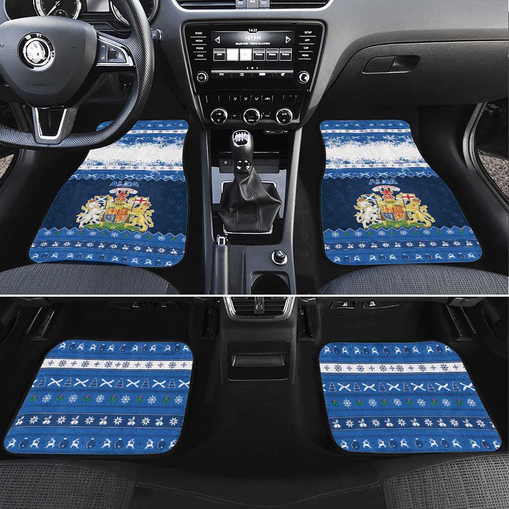 Scotland Christmas Car Mats Scottish Santa Claus - Wonder Print Shop