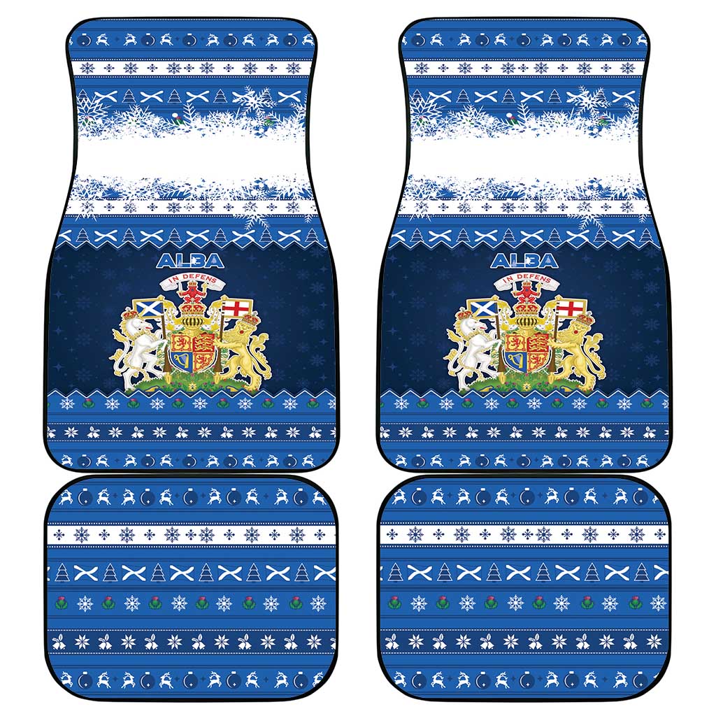 Scotland Christmas Car Mats Scottish Santa Claus - Wonder Print Shop