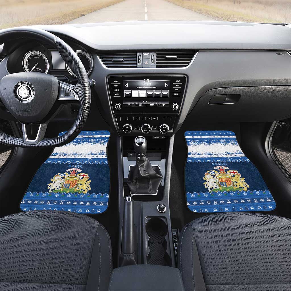 Scotland Christmas Car Mats Scottish Santa Claus - Wonder Print Shop