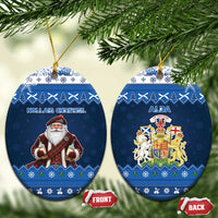 Scotland Christmas Ceramic Ornament Scottish Santa Claus - Wonder Print Shop