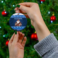 Scotland Christmas Ceramic Ornament Scottish Santa Claus - Wonder Print Shop