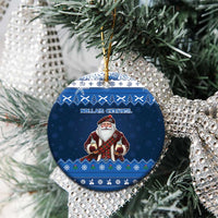 Scotland Christmas Ceramic Ornament Scottish Santa Claus - Wonder Print Shop