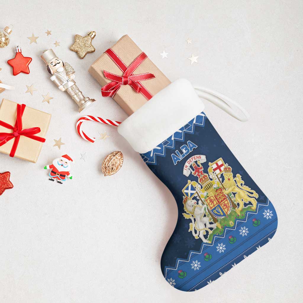 Scotland Christmas Stocking Scottish Santa Claus - Wonder Print Shop