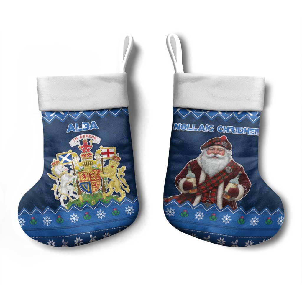 Scotland Christmas Stocking Scottish Santa Claus - Wonder Print Shop