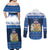 Scotland Christmas Couples Matching Off Shoulder Maxi Dress and Long Sleeve Button Shirt Scottish Santa Claus - Wonder Print Shop