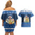 Scotland Christmas Couples Matching Off Shoulder Short Dress and Hawaiian Shirt Scottish Santa Claus - Wonder Print Shop