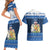 Scotland Christmas Couples Matching Short Sleeve Bodycon Dress and Hawaiian Shirt Scottish Santa Claus - Wonder Print Shop
