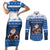Scotland Christmas Couples Matching Short Sleeve Bodycon Dress and Long Sleeve Button Shirt Scottish Santa Claus - Wonder Print Shop