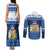 Scotland Christmas Couples Matching Tank Maxi Dress and Long Sleeve Button Shirt Scottish Santa Claus - Wonder Print Shop