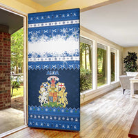 Scotland Christmas Door Cover Scottish Santa Claus - Wonder Print Shop