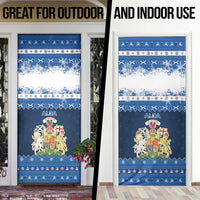 Scotland Christmas Door Cover Scottish Santa Claus - Wonder Print Shop