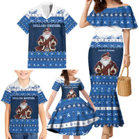 Scotland Christmas Family Matching Mermaid Dress and Hawaiian Shirt Scottish Santa Claus - Wonder Print Shop