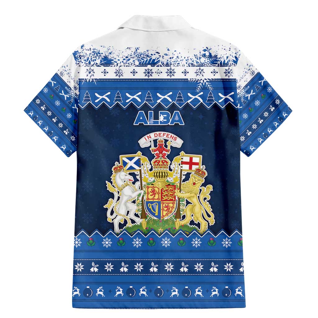 Scotland Christmas Family Matching Mermaid Dress and Hawaiian Shirt Scottish Santa Claus - Wonder Print Shop