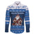 Scotland Christmas Family Matching Off The Shoulder Long Sleeve Dress and Hawaiian Shirt Scottish Santa Claus - Wonder Print Shop