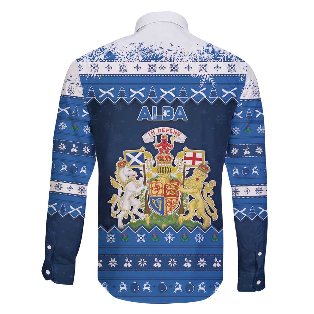 Scotland Christmas Family Matching Off Shoulder Short Dress and Hawaiian Shirt Scottish Santa Claus - Wonder Print Shop
