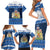 Scotland Christmas Family Matching Short Sleeve Bodycon Dress and Hawaiian Shirt Scottish Santa Claus - Wonder Print Shop
