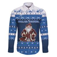 Scotland Christmas Family Matching Short Sleeve Bodycon Dress and Hawaiian Shirt Scottish Santa Claus - Wonder Print Shop