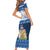 Scotland Christmas Family Matching Short Sleeve Bodycon Dress and Hawaiian Shirt Scottish Santa Claus - Wonder Print Shop
