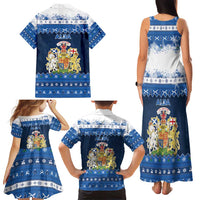 Scotland Christmas Family Matching Tank Maxi Dress and Hawaiian Shirt Scottish Santa Claus - Wonder Print Shop