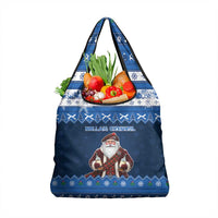 Scotland Christmas Grocery Bag Scottish Santa Claus - Wonder Print Shop