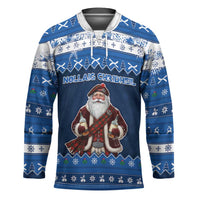 Scotland Christmas Hockey Jersey Scottish Santa Claus - Wonder Print Shop
