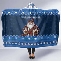 Scotland Christmas Hooded Blanket Scottish Santa Claus - Wonder Print Shop