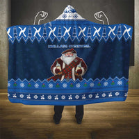 Scotland Christmas Hooded Blanket Scottish Santa Claus - Wonder Print Shop