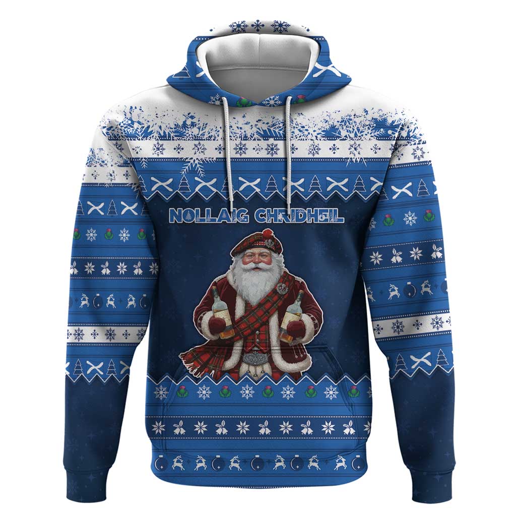 Scotland Christmas Hoodie Scottish Santa Claus - Wonder Print Shop
