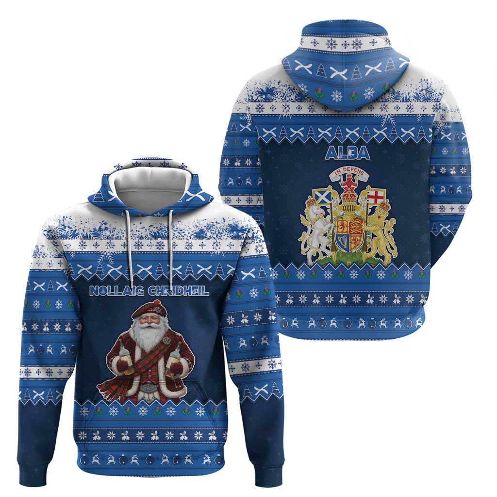 Scotland Christmas Hoodie Scottish Santa Claus - Wonder Print Shop