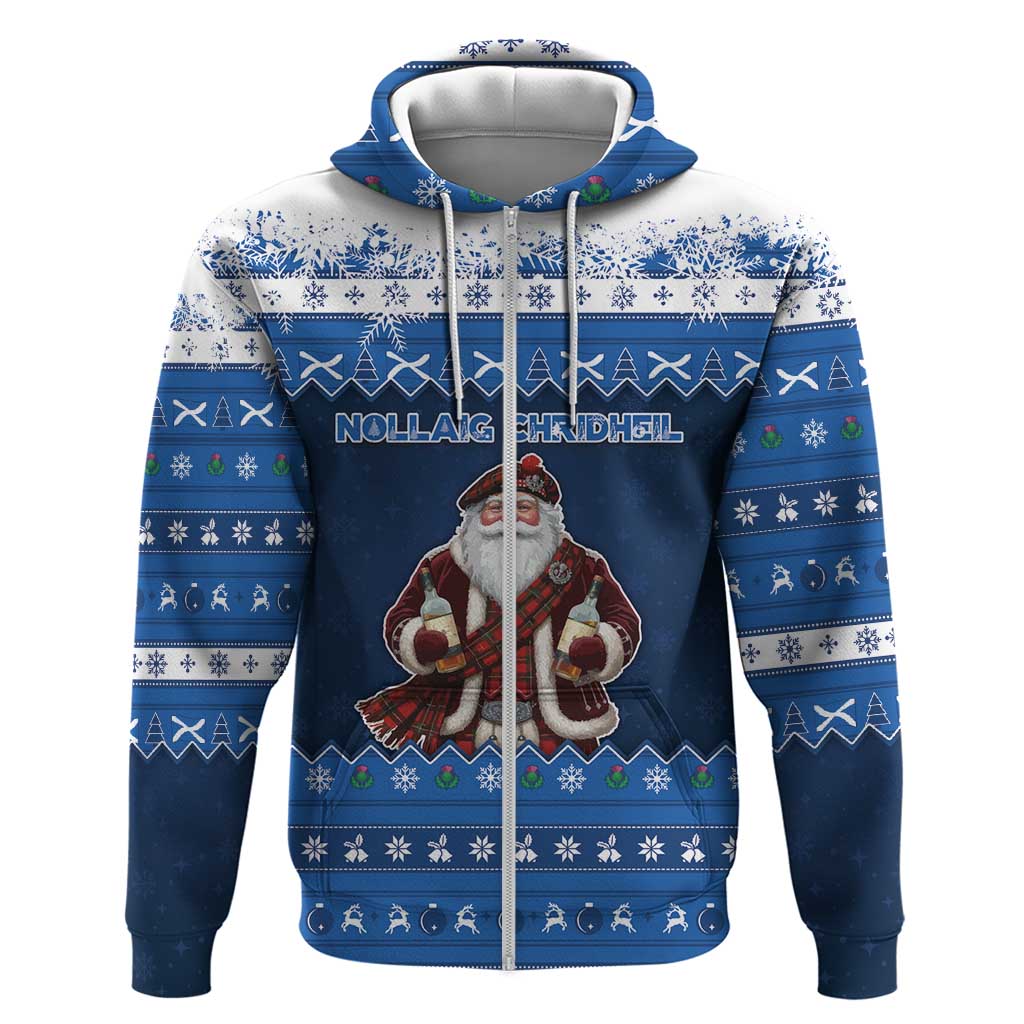 Scotland Christmas Hoodie Scottish Santa Claus - Wonder Print Shop