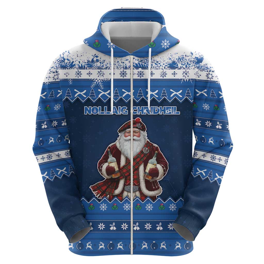 Scotland Christmas Hoodie Scottish Santa Claus - Wonder Print Shop