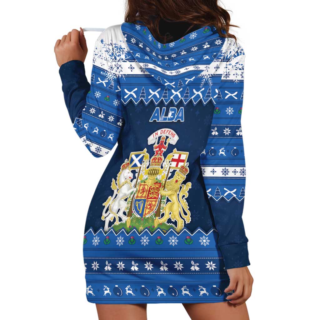 Scotland Christmas Hoodie Dress Scottish Santa Claus - Wonder Print Shop