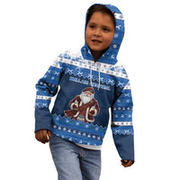 Scotland Christmas Kid Hoodie Scottish Santa Claus - Wonder Print Shop