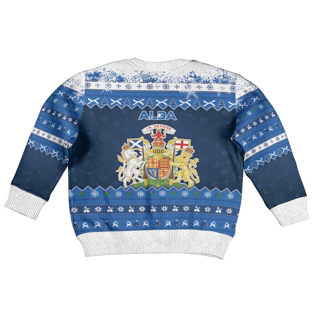 Scotland Christmas Kid Ugly Christmas Sweater Scottish Santa Claus - Wonder Print Shop