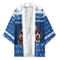 Scotland Christmas Kimono Scottish Santa Claus - Wonder Print Shop