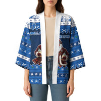 Scotland Christmas Kimono Scottish Santa Claus - Wonder Print Shop