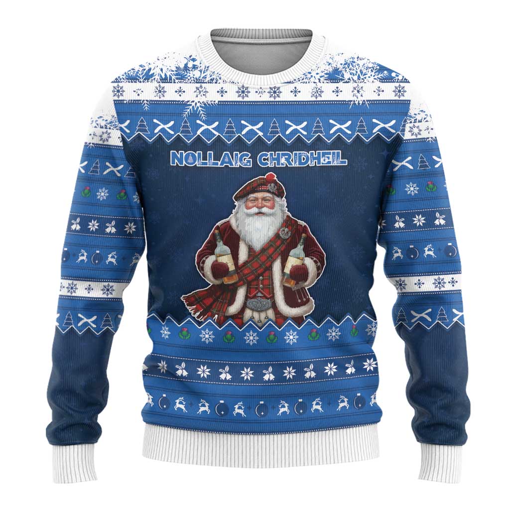 Scotland Christmas Ugly Christmas Sweater Scottish Santa Claus - Wonder Print Shop