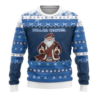 Scotland Christmas Ugly Christmas Sweater Scottish Santa Claus - Wonder Print Shop