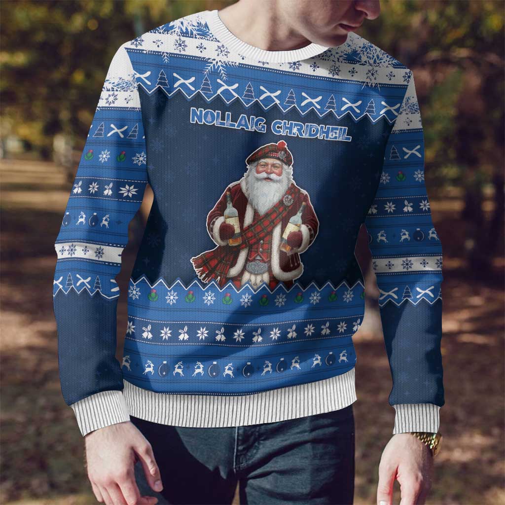 Scotland Christmas Ugly Christmas Sweater Scottish Santa Claus - Wonder Print Shop