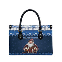Scotland Christmas Leather Bag Scottish Santa Claus - Wonder Print Shop