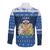 Scotland Christmas Long Sleeve Button Shirt Scottish Santa Claus - Wonder Print Shop
