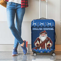 Scotland Christmas Luggage Cover Scottish Santa Claus - Wonder Print Shop