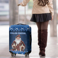 Scotland Christmas Luggage Cover Scottish Santa Claus - Wonder Print Shop